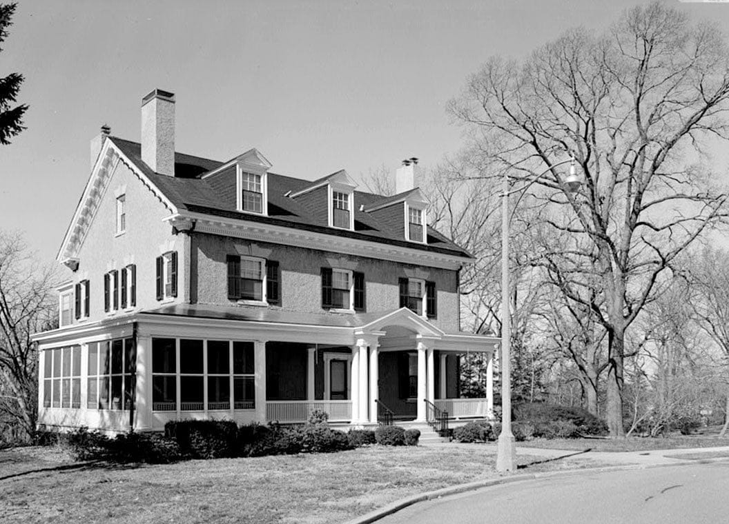 Historic Photo : U.S. Soldiers Home, Stuccoed House with Gable Roof, Rock Creek Church Road & Upshur Street Northwest, Washington, District of Columbia, DC 1 Photograph
