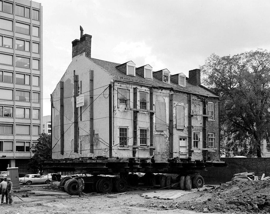 Historic Photo : Lenthall Houses, 612-614 Nineteenth Street Northwest-moved to 606-610 Twenty-first Street, Washington, District of Columbia, DC 8 Photograph