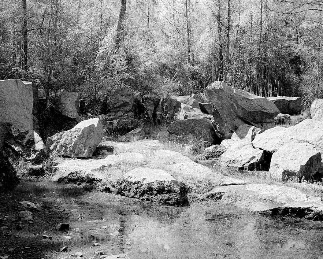 Historic Photo : Granite Hill Plantation, Quarry No. 3, South side of State Route 16, 1.3 miles northeast east of Sparta, Sparta, Hancock County, GA 1 Photograph