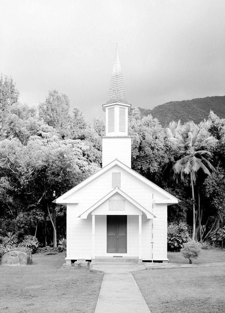 Historic Photo : Siloama Protestant Church, Moloka'i Island, Kalaupapa, Kalawao County, HI 2 Photograph
