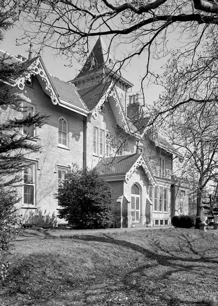 Historic Photo : Lesley-Travers Mansion, 112 West Sixth Street, New Castle, New Castle County, DE 9 Photograph