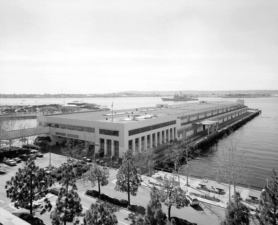 Historic Photo : Naval Supply Center, Broadway Complex, Pier & Transit Shed, 911 West Broadway, San Diego, San Diego County, CA 1 Photograph