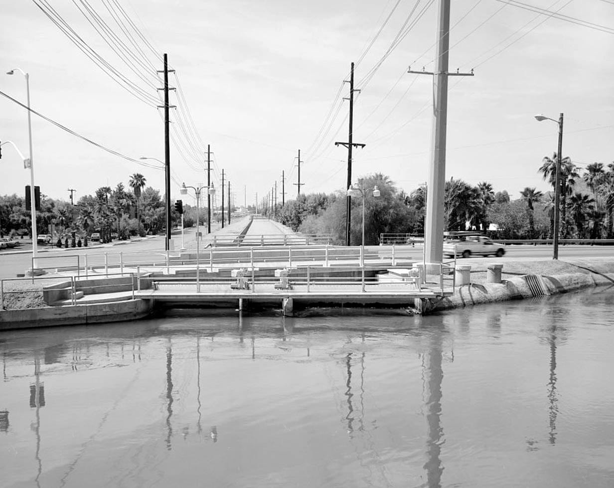 Historic Photo : Arizona Canal, North of Salt River, Phoenix, Maricopa County, AZ 4 Photograph