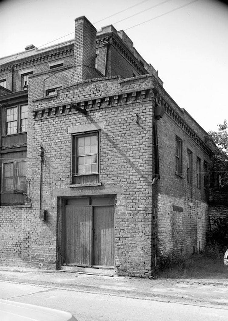 Historic Photo : Mary Marshall Houses, Carriage House, 127-129 Abercorn Street, Savannah, Chatham County, GA 2 Photograph