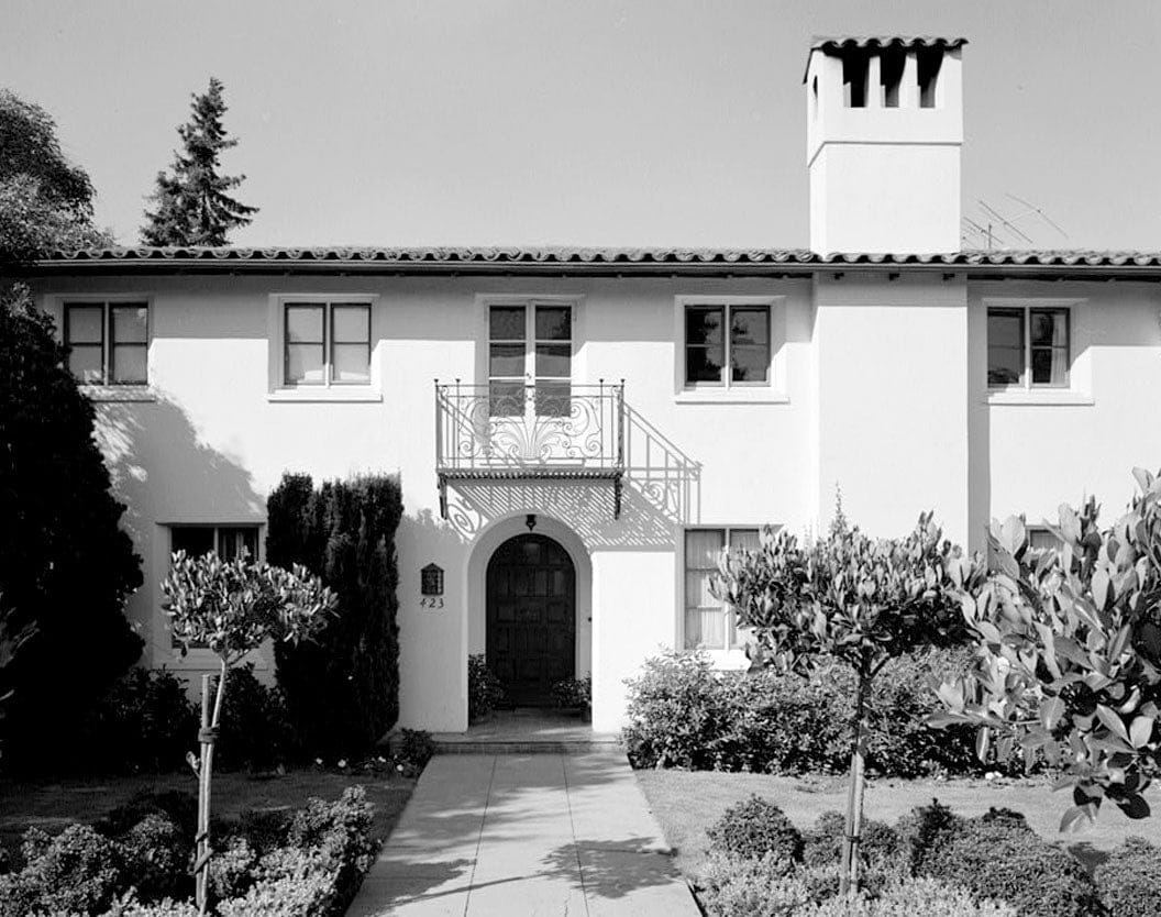 Historic Photo : John G. Kennedy House, 423 Chaucer Street, Palo Alto, Santa Clara County, CA 1 Photograph
