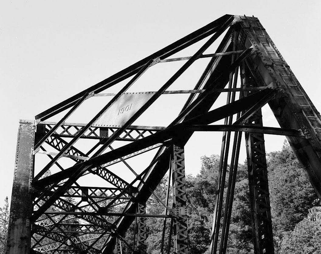 Historic Photo : Southern Pacific Railroad Shasta Route, Bridge No. 301.85, Milepost 301.85, Pollard Flat, Shasta County, CA 1 Photograph