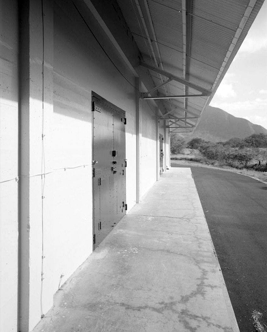 Historic Photo : Naval Magazine Lualualei, Headquarters Branch, Ammunition Building Types, Fifteenth & Seventeenth Streets, Pearl City, Honolulu County, HI 1 Photograph
