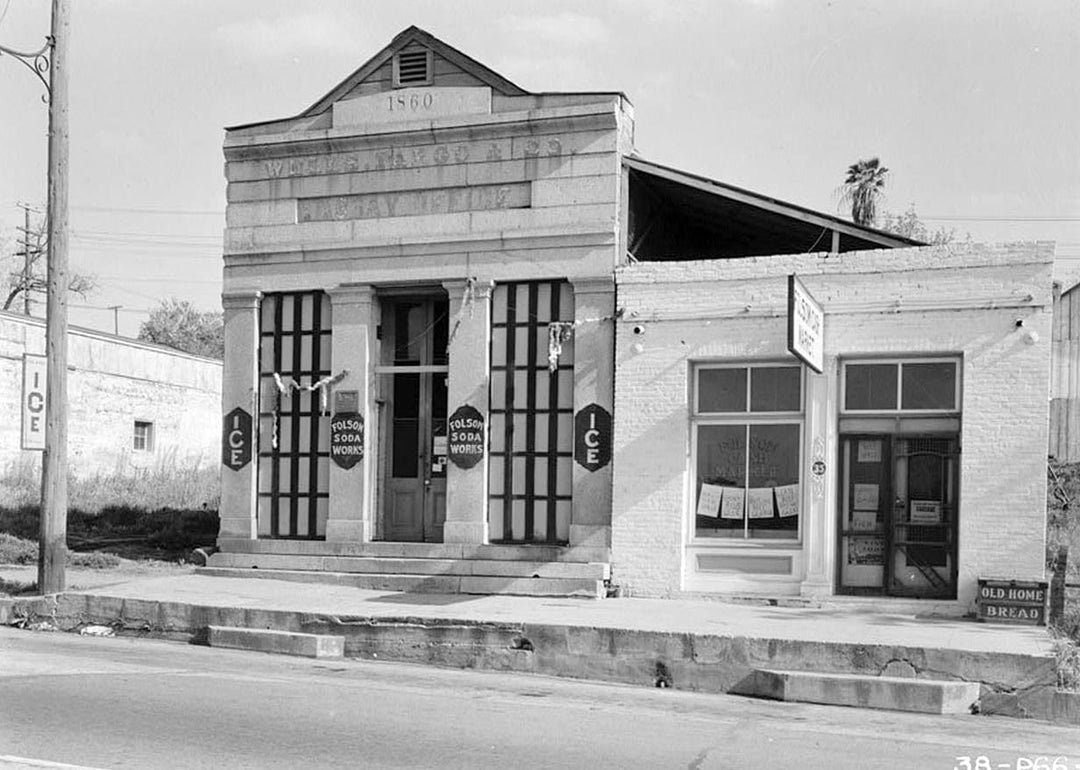 Historic Photo : Wells Fargo & Company Building, Folsom, Sacramento County, CA 1 Photograph