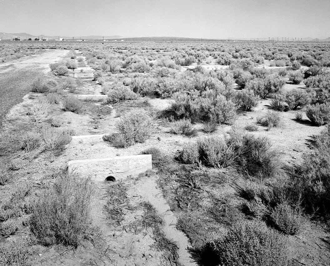 Historic Photo : Edwards Air Force Base, North Base, Dust Ditch System, Traversing North Base, Boron, Kern County, CA 1 Photograph