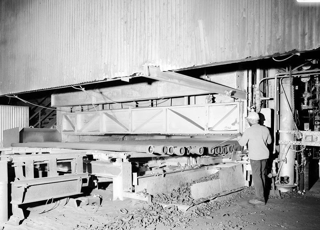 Historic Photo : McWane Cast Iron Pipe Company, Pipe Casting Area, 1201 Vanderbilt Road, Birmingham, Jefferson County, AL 1 Photograph