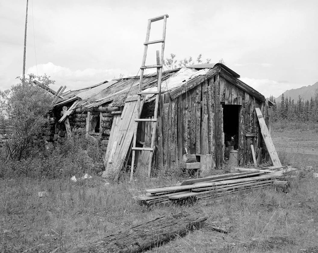 Historic Photo : Town of Chisana, First N. P. Nelson Cabin, Chisana, Valdez-Cordova Census Area, AK 3 Photograph
