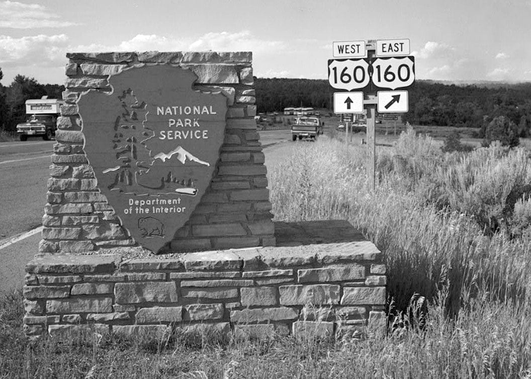 Historic Photo : Mesa Verde National Park Main Entrance Road, Cortez, Montezuma County, CO 2 Photograph