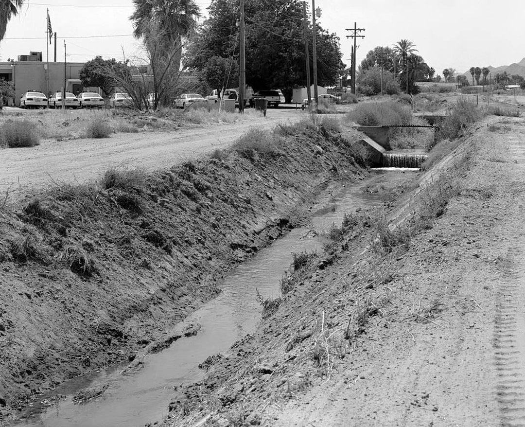 Historic Photo : San Carlos Irrigation Project, Agency Canal, South of Gila River, Coolidge, Pinal County, AZ 1 Photograph