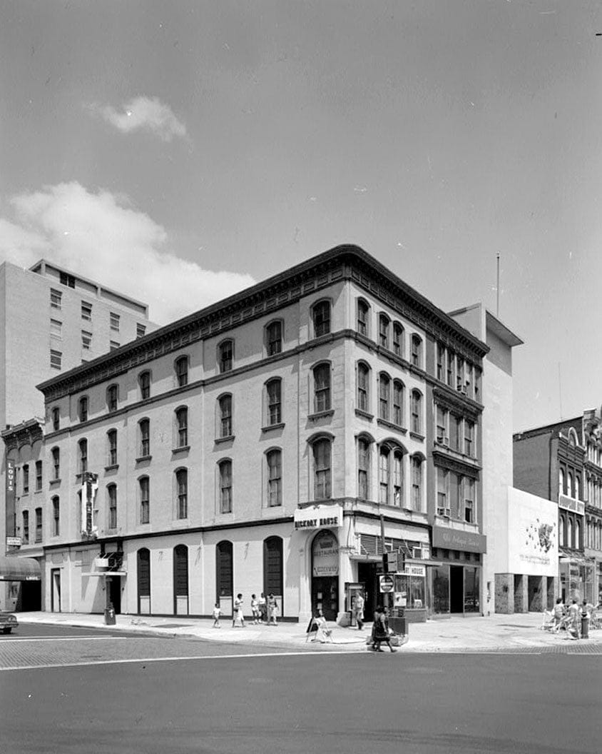 Historic Photo : Perry Building, 819-821 Market Space Northwest, Square 408, Corner Lot 805, Washington, District of Columbia, DC 2 Photograph