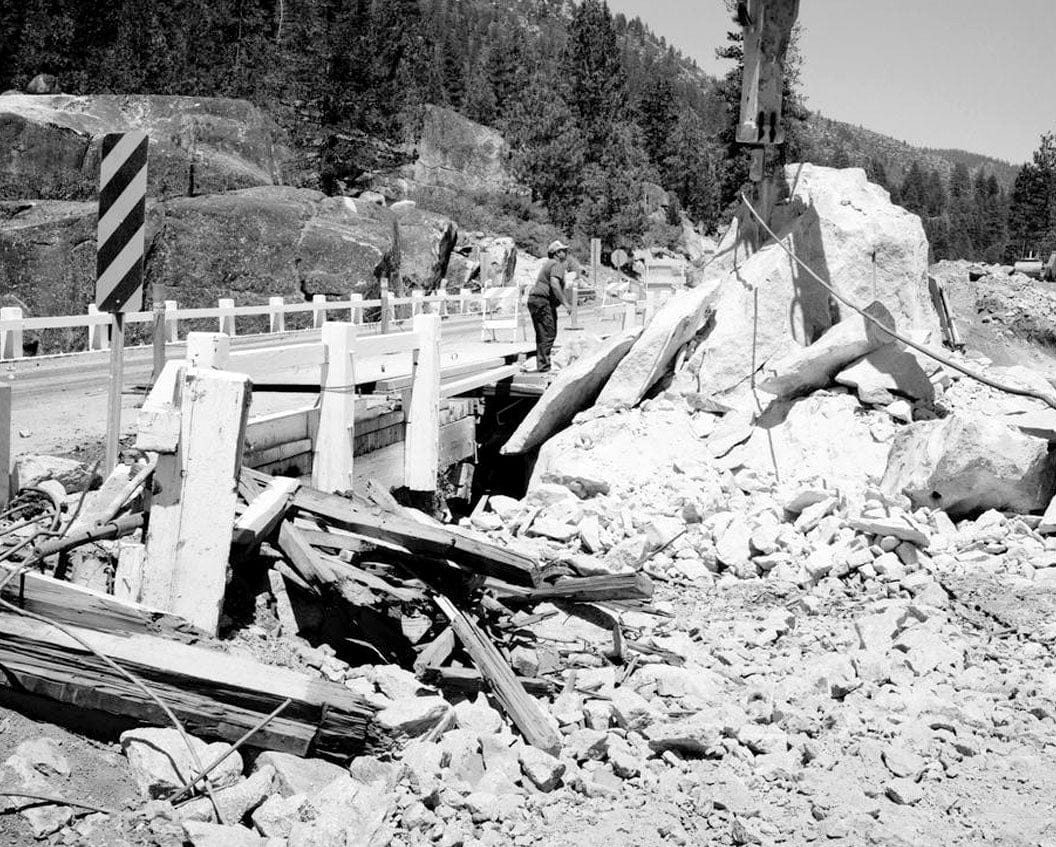Historic Photo : Middle Fork Stanislaus River Bridge, Spans Middle Fork Stanislaus River at State Highway 108, Dardanelle, Tuolumne County, CA 3 Photograph