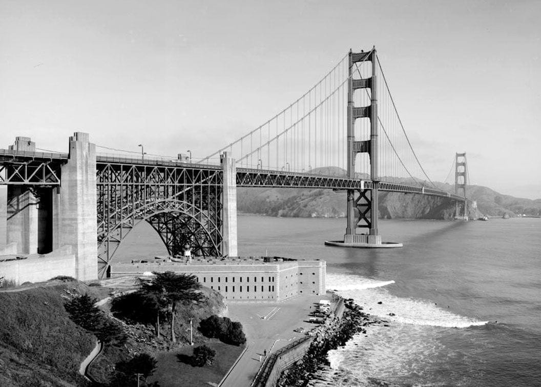 Historic Photo : Golden Gate Bridge, Spanning mouth of San Francisco Bay, San Francisco, San Francisco County, CA 1 Photograph