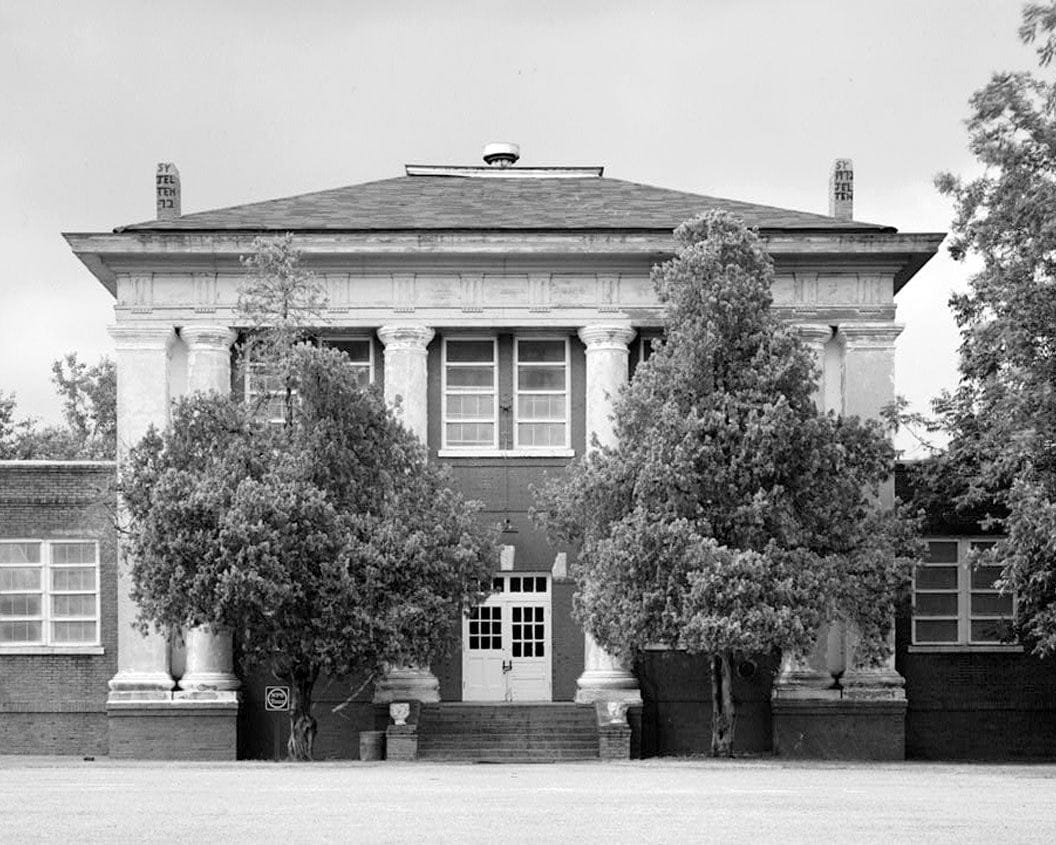 Historic Photo : Plains School, Bond Street (opposite Paschal Street), Plains, Sumter County, GA 5 Photograph