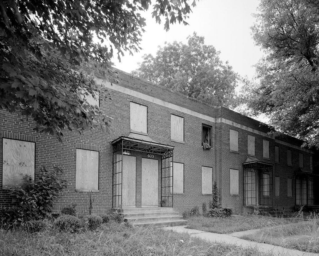 Historic Photo : Techwood Homes, Building No. 10, 403-411 Techwood Drive, Atlanta, Fulton County, GA 5 Photograph