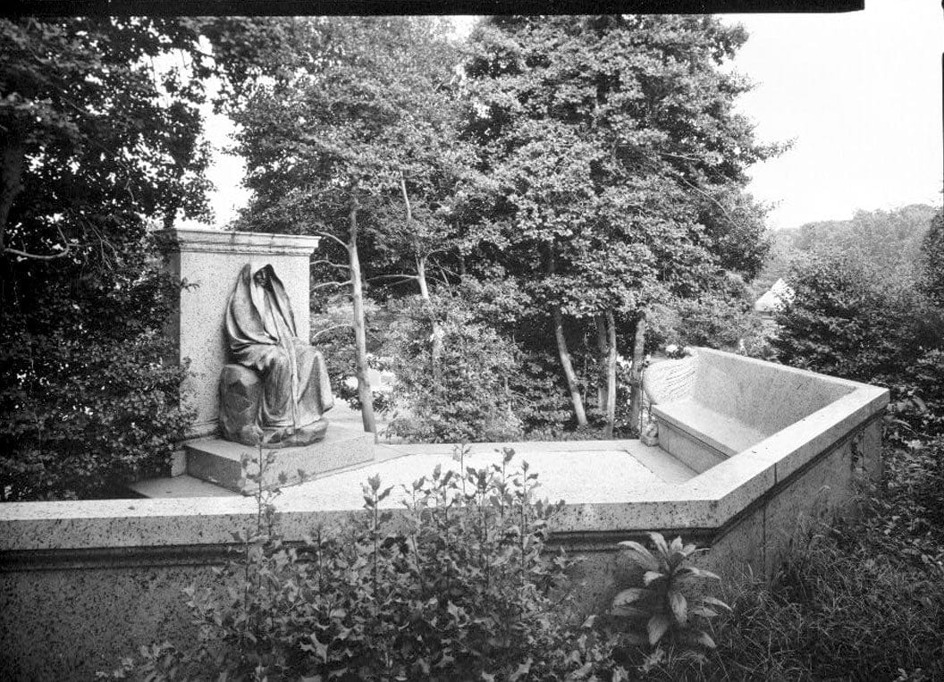 Historic Photo : Adams Memorial, Rock Creek Cemetery, Section E, entrance at Webster Street & Rock Creek Church Road Northwest, Washington, District of Columbia, DC 1 Photograph