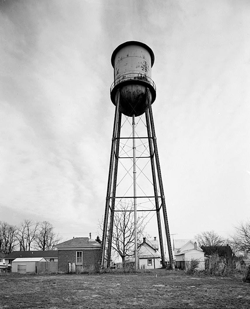 Historic Photo : Townsend Water Tower, Lattomus Avenue, Townsend, New Castle County, DE 1 Photograph