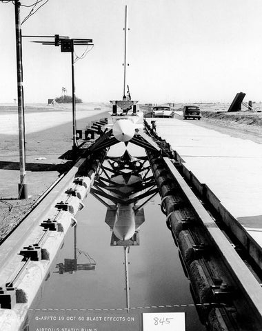 Edwards Air Force Base, South Base Sled Track, Edwards Air Force Base, North of Avenue B, between 100th & 140th Streets East, Lancaster, Los Angeles County, CA 3