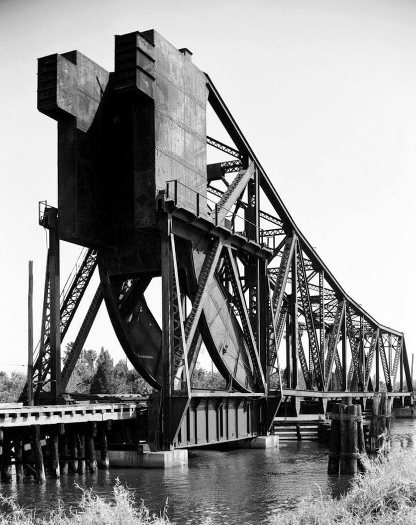 Historic Photo : Seddon Island Scherzer Rolling Lift Bridge, Spanning Garrison Channel from Tampa to Sedden Island, Tampa, Hillsborough County, FL 6 Photograph