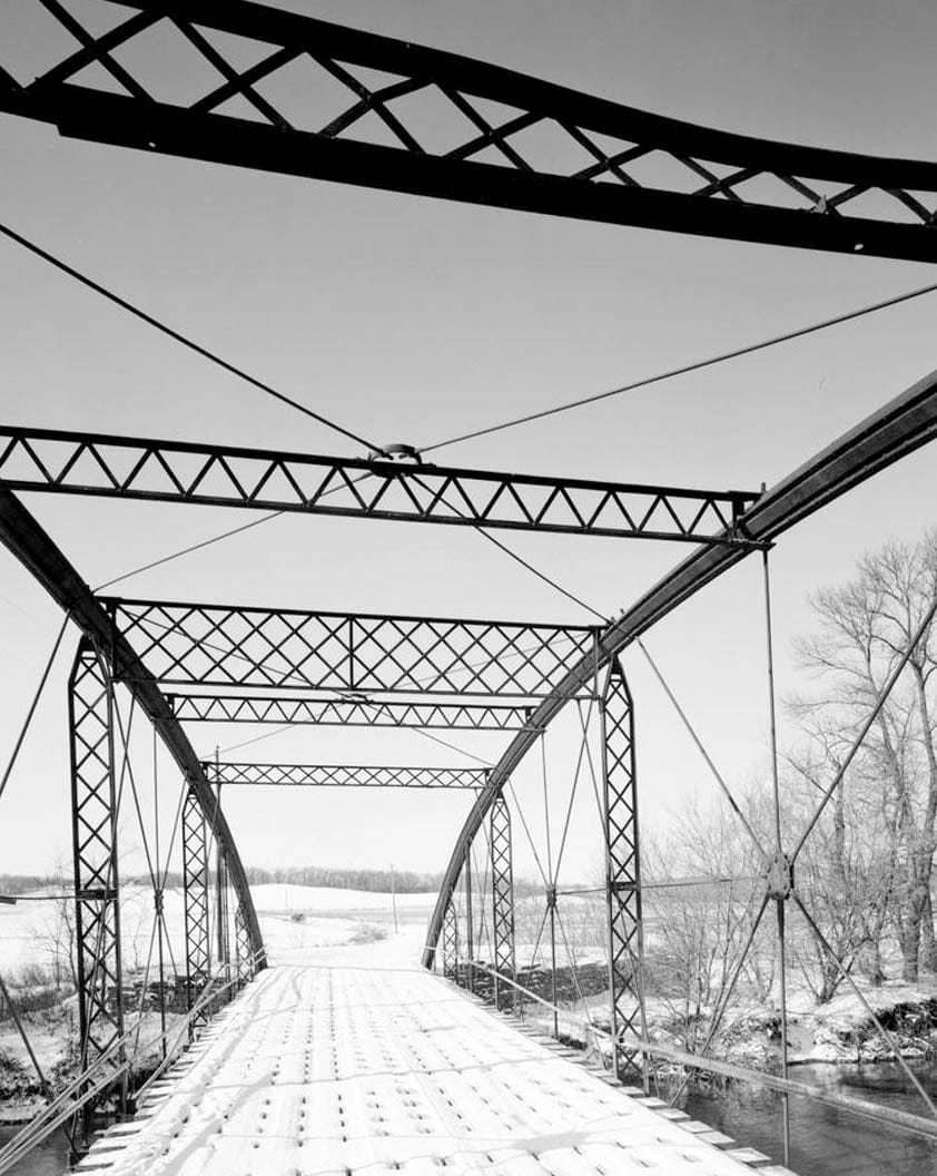 Historic Photo : Lower Plymouth Rock Bridge, Spanning Upper Iowa River, Kendallville, Winneshiek County, IA 12 Photograph