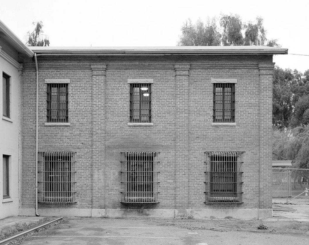 Historic Photo : Mare Island Naval Shipyard, Marine Prison, Suisun Avenue, west side between Mesa Road & San Pablo, Vallejo, Solano County, CA 1 Photograph