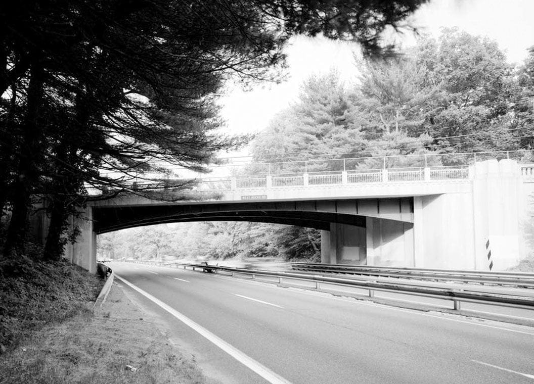 Historic Photo : Merritt Parkway, West Rocks Road Bridge, Spanning Merritt Parkway, Norwalk, Fairfield County, CT 1 Photograph