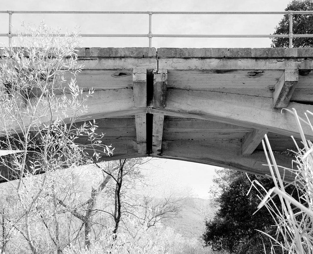 Historic Photo : Black Canyon Road Bridge, Spanning Santa Ysabel Creek at intersection of Black Canyon & Sutherland Dam Roads, Ramona, San Diego County, CA 5 Photograph