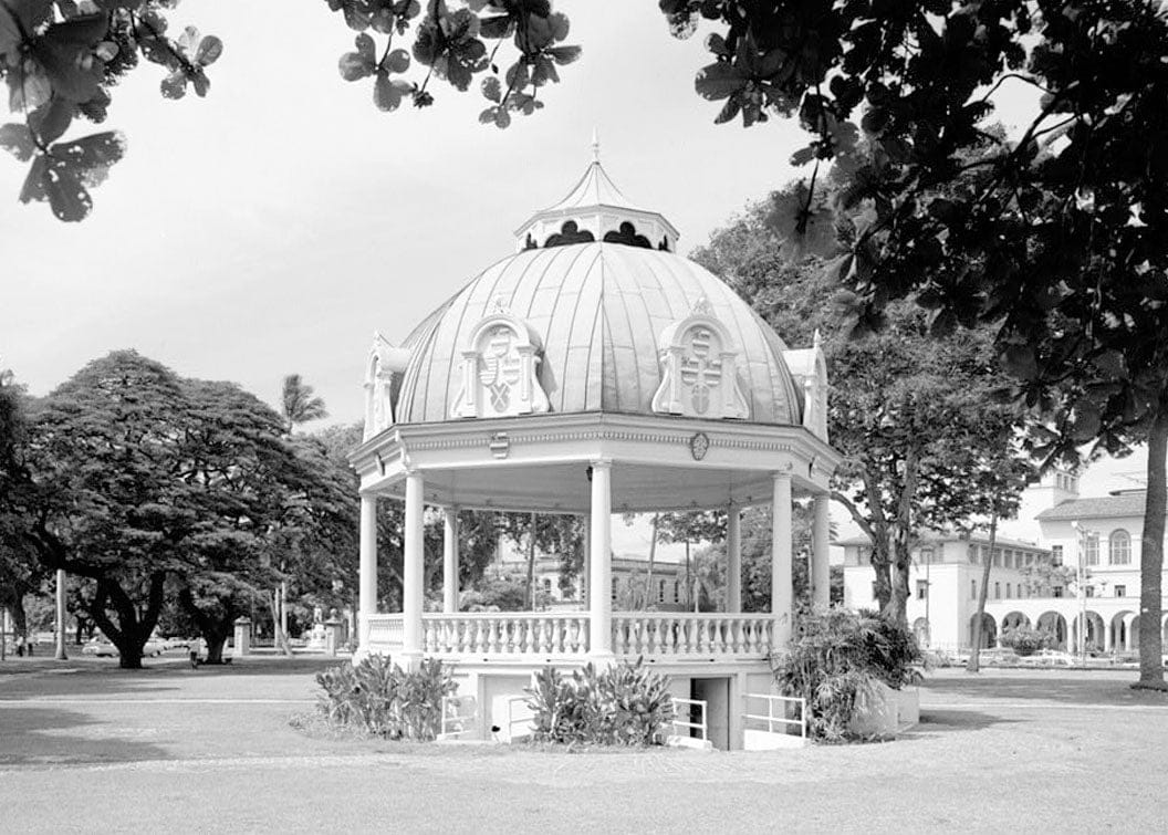 Historic Photo : Iolani Bandstand, King & Richards Streets, Honolulu, Honolulu County, HI 2 Photograph