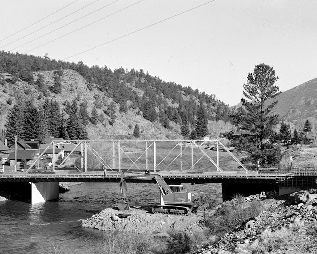 Historic Photo : Baxterville Bridge, Spanning Rio Grande River at Masonic Park Drive, South Fork, Rio Grande County, CO 3 Photograph