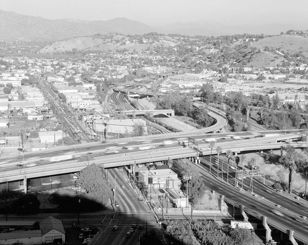 Historic Photo : Arroyo Seco Parkway, Los Angeles to Pasadena, Los Angeles, Los Angeles County, CA 1 Photograph