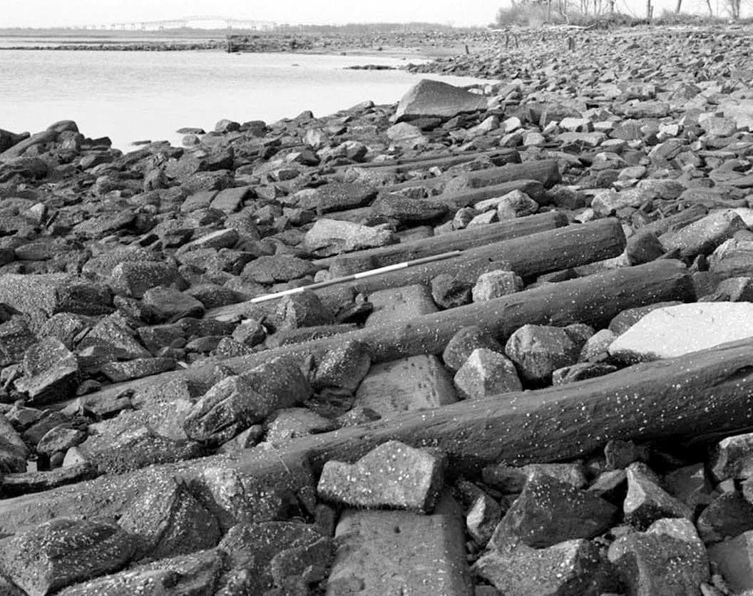 Historic Photo : Fort Delaware, Sea Wall, Pea Patch Island, Delaware City, New Castle County, DE 1 Photograph
