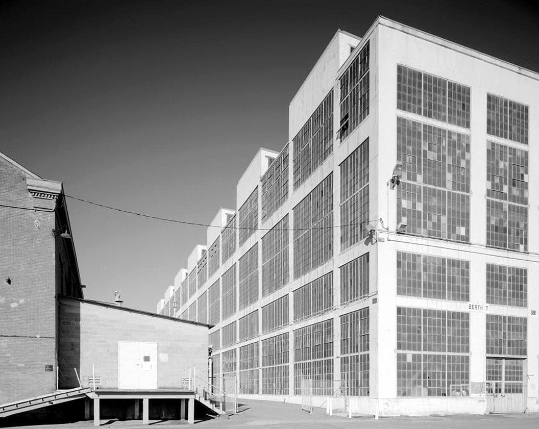 Historic Photo : Mare Island Naval Shipyard, Mechanics Shop, Waterfront Avenue, west side between A Street & Third Street, Vallejo, Solano County, CA 2 Photograph