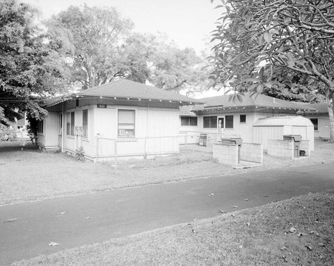 Schofield Barracks Military Reservation, Duplex Housing Type with Corner Entries, Between Hamilton & Tidball Streets near Williston Avenue, Wahiawa, Honolulu County, HI 2