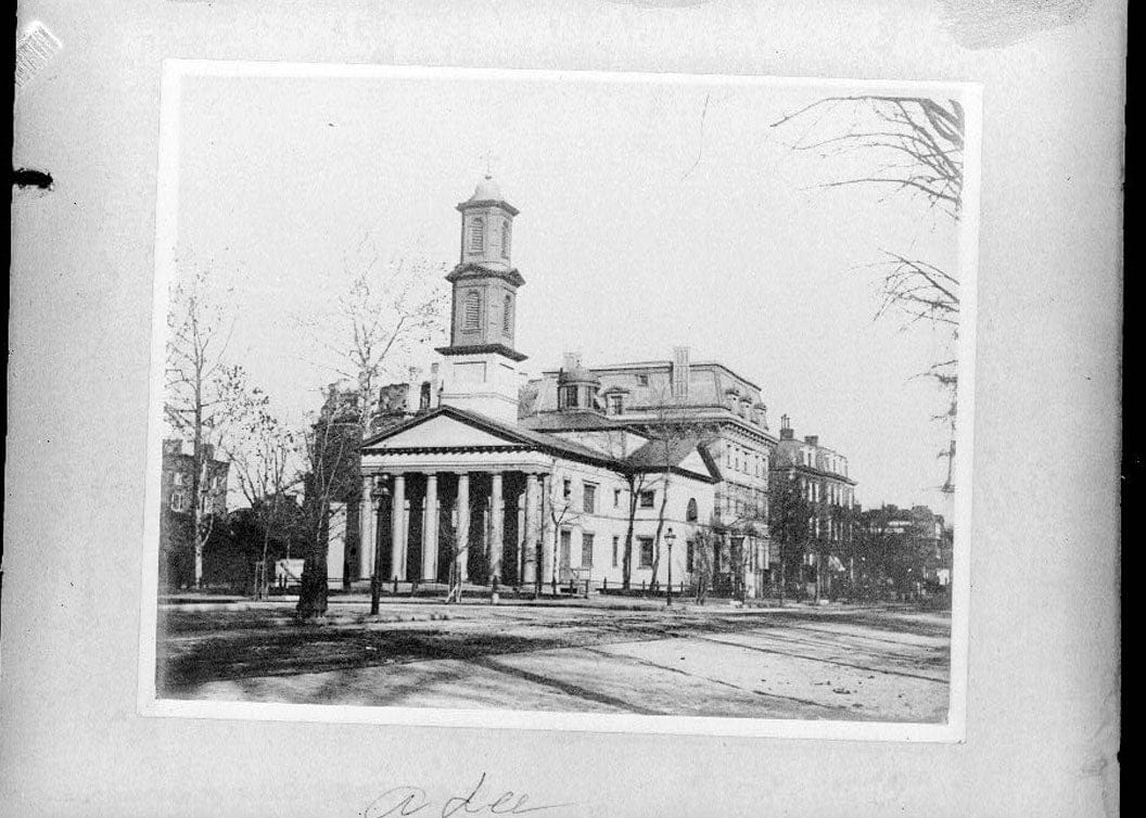Historic Photo : St. John's Church, Sixteenth & H Streets Northwest, Washington, District of Columbia, DC 1 Photograph