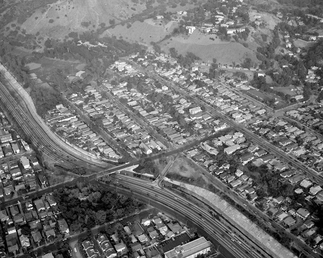 Historic Photo : Arroyo Seco Parkway, Los Angeles to Pasadena, Los Angeles, Los Angeles County, CA 3 Photograph