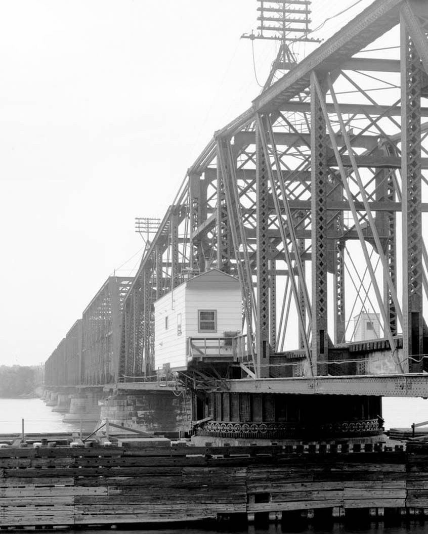 Historic Photo : Burlington Bridge, Burlington, Des Moines County, IA 32 Photograph