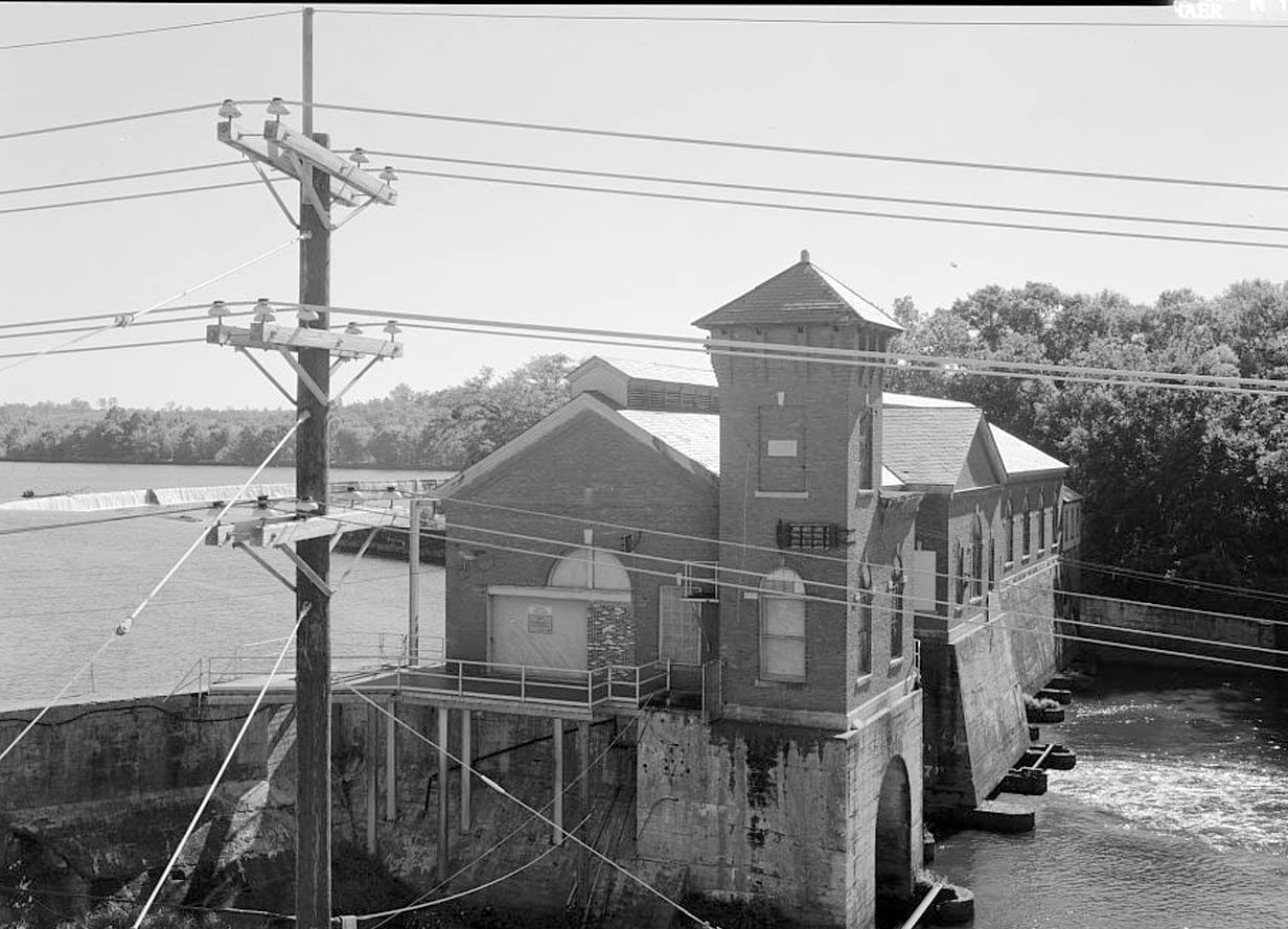 Historic Photo : Langdale Cotton Mill, Powerhouse & Dam, 5910 Nineteenth Avenue, Valley, Chambers County, AL 2 Photograph