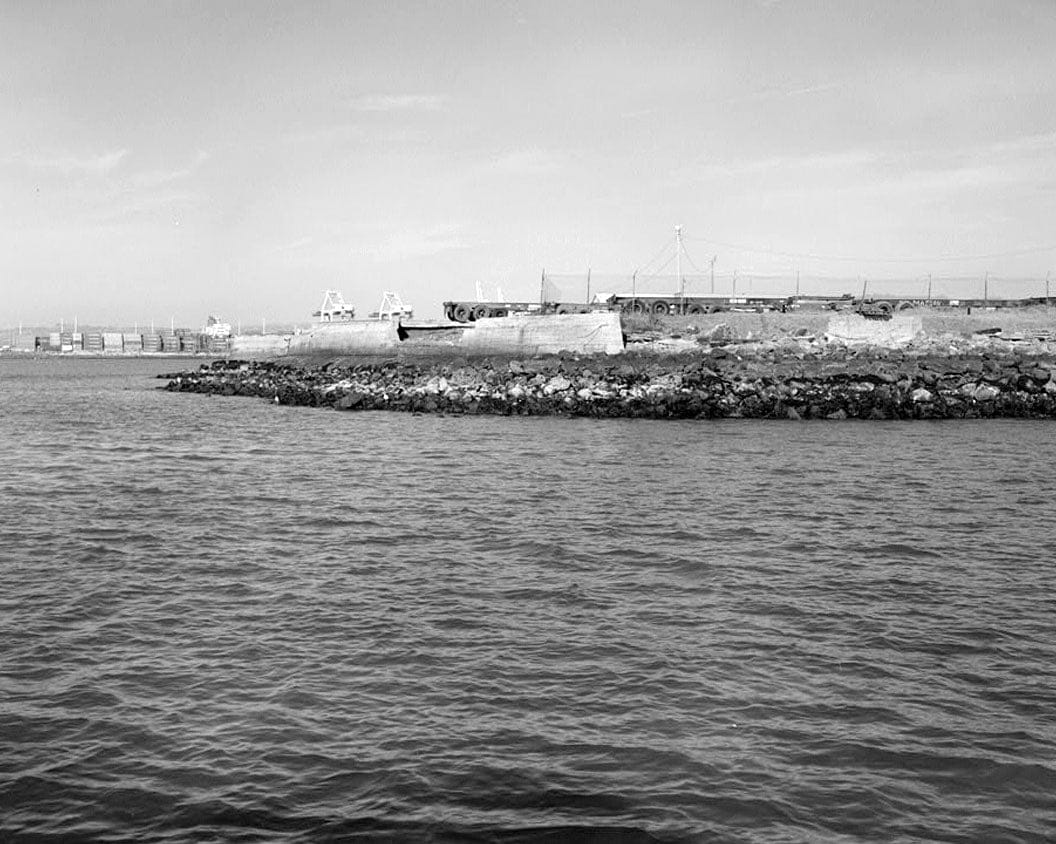 Historic Photo : Oakland Harbor Training Walls, Mouth of Federal Channel to Inner Harbor, Oakland, Alameda County, CA 1 Photograph
