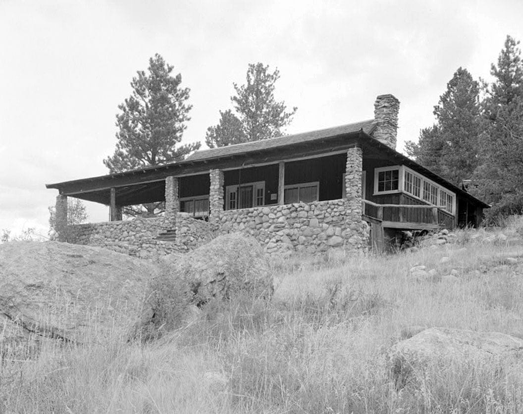 Historic Photo : William Allen White Cabins, Main Cabin, Bear Lake Road, Estes Park, Larimer County, CO 1 Photograph