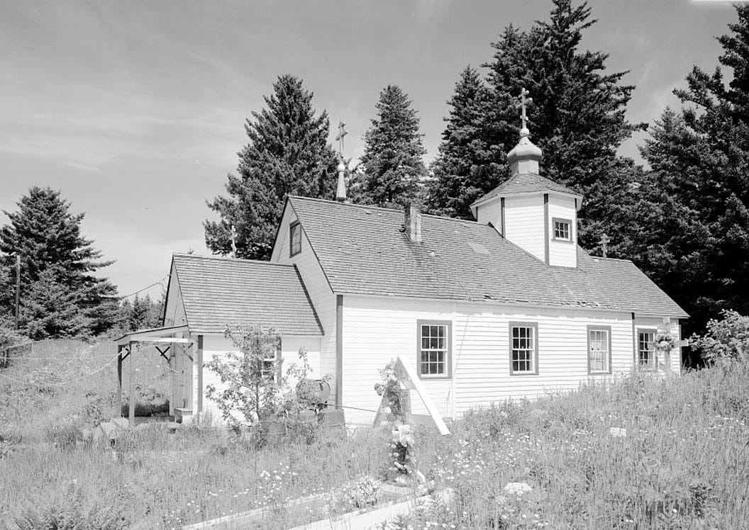 Historic Photo : Nativity of Our Lord Russian Orthodox Church, Spruce Island, Ouzinkie, Kodiak Island Borough, AK 4 Photograph