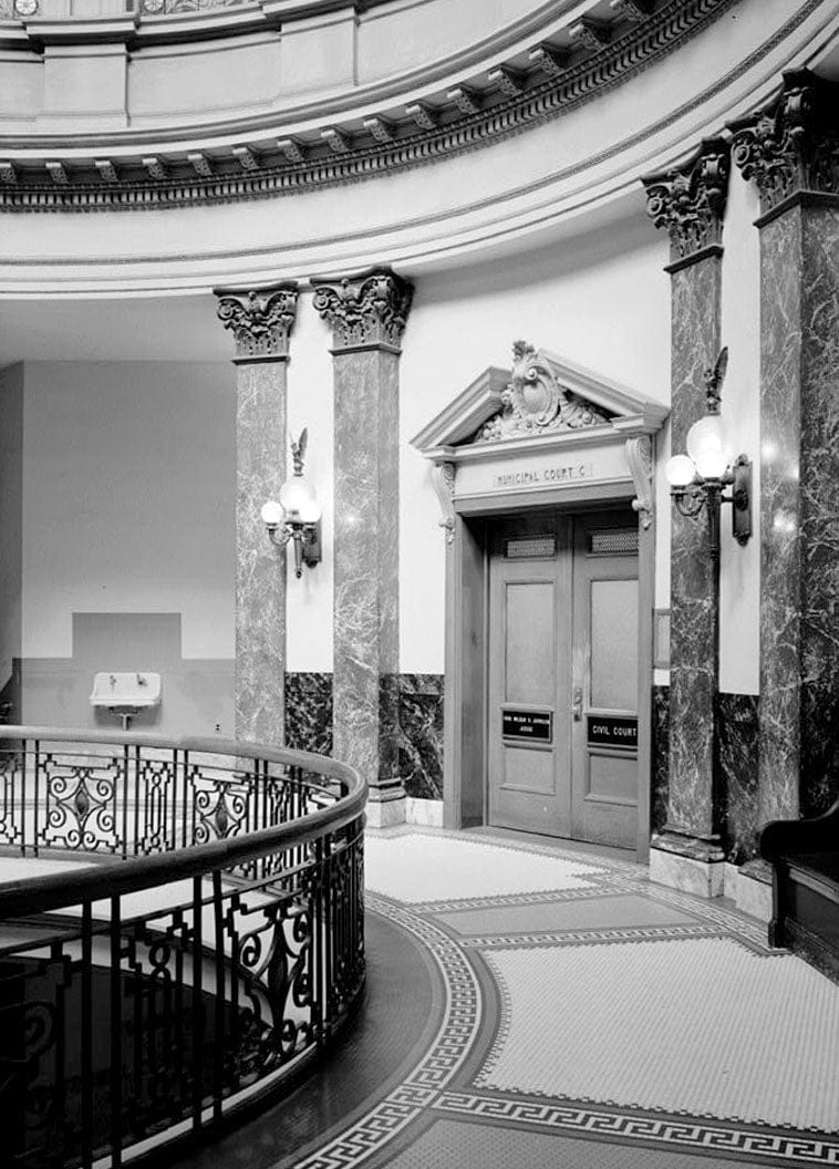 Historic Photo : San Mateo County Courthouse, Middlefield, Hamilton, Broadway & Marshall Streets, Redwood City, San Mateo County, CA 4 Photograph