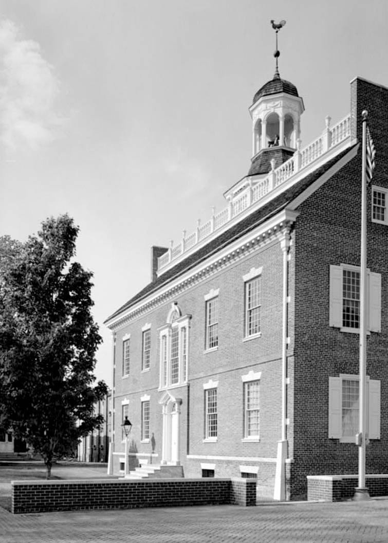 Historic Photo : Delaware State House, East side of The Green, Dover, Kent County, DE 7 Photograph