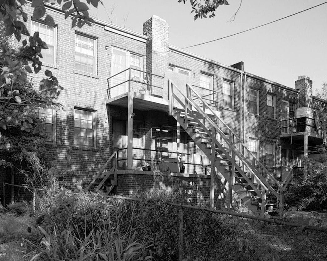 Historic Photo : Howard Road Historic District, Henry F. Miller Apartment Building, 1101-1107 Howard Road, Washington, District of Columbia, DC 1 Photograph