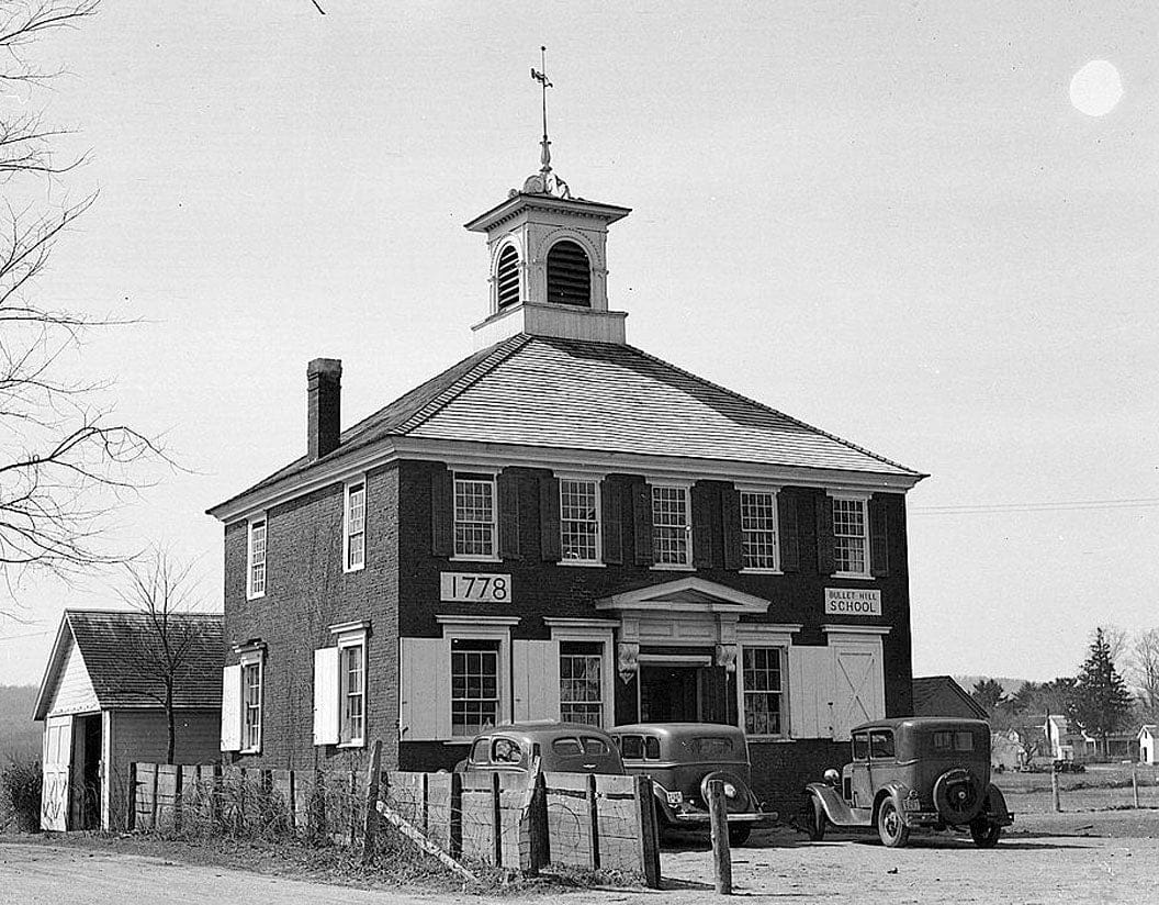 Historic Photo : Bullet Hill School, U.S. Routes 6 & 202, Southbury, New Haven County, CT 2 Photograph