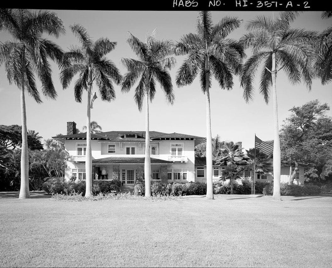 Historic Photo : U.S. Naval Base, Pearl Harbor, Naval Housing Area Hale Alii, Commandant's Quarters, 6 Hale Alii Avenue, Pearl City, Honolulu County, HI 1 Photograph
