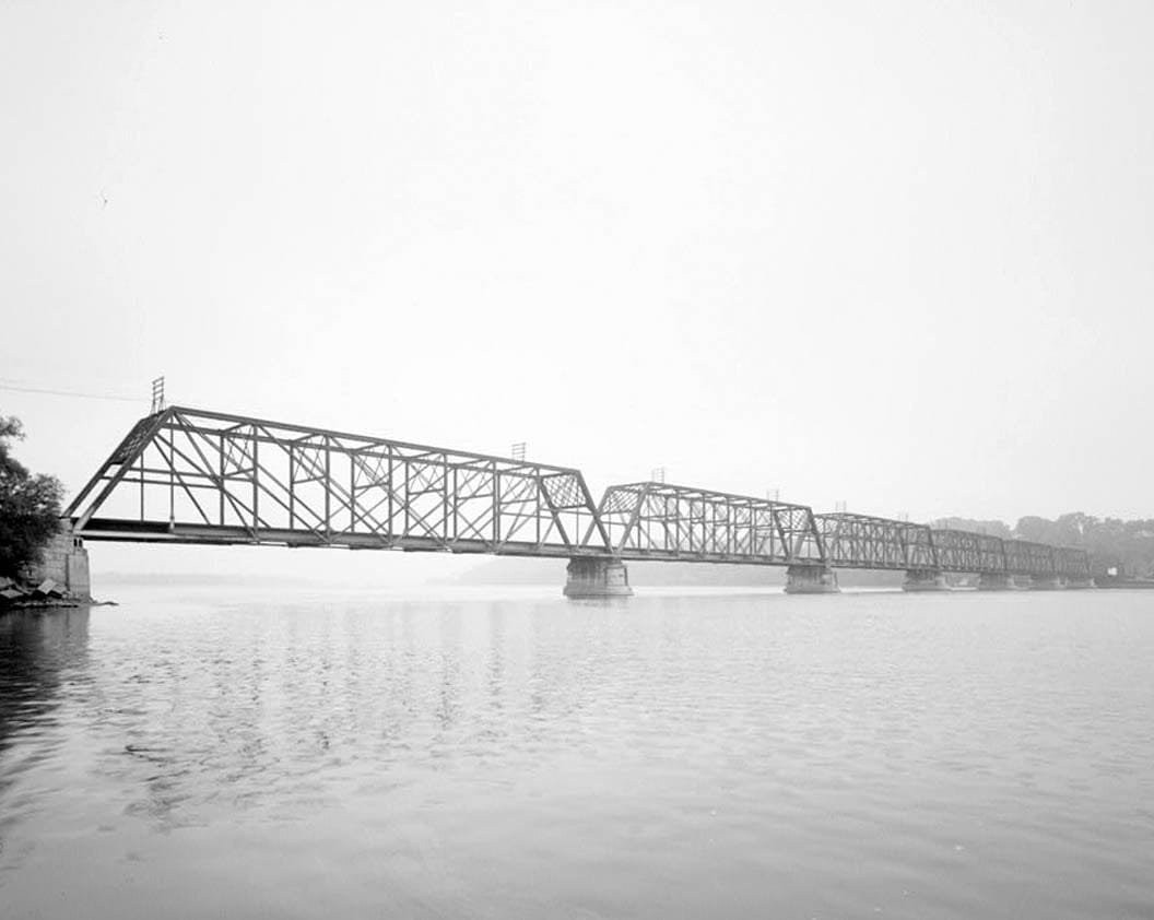 Historic Photo : Burlington Bridge, Burlington, Des Moines County, IA 7 Photograph
