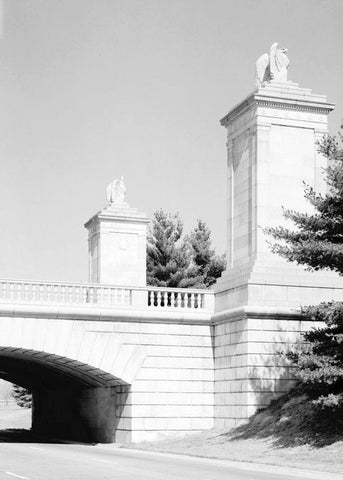 Arlington Memorial Bridge, Boundary Channel Extension, Spanning Mount Vernon Memorial Highway & Boundary Channel, Washington, District of Columbia, DC 2